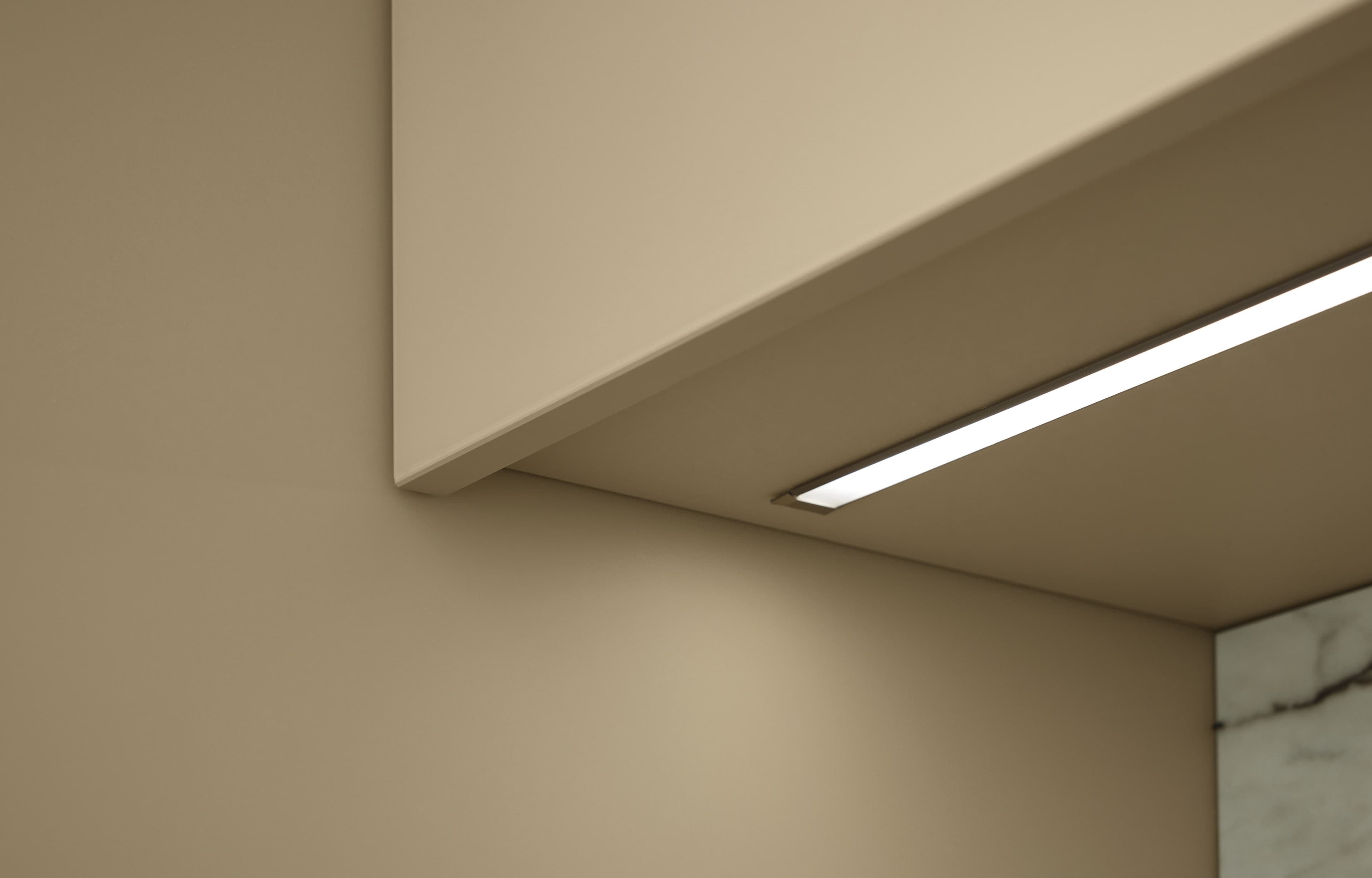 Nolte LIVING Beleuchtungs-Detail mit variabler Lichttemperatur