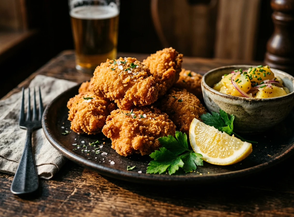 Backhendl mit Kartoffelsalat