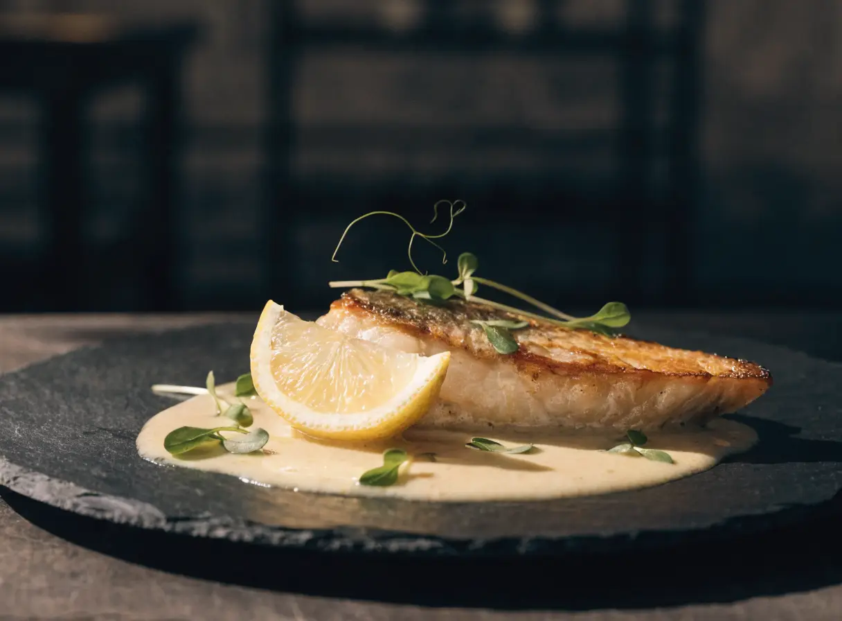 Gebratener Zander mit Zitronenbutter