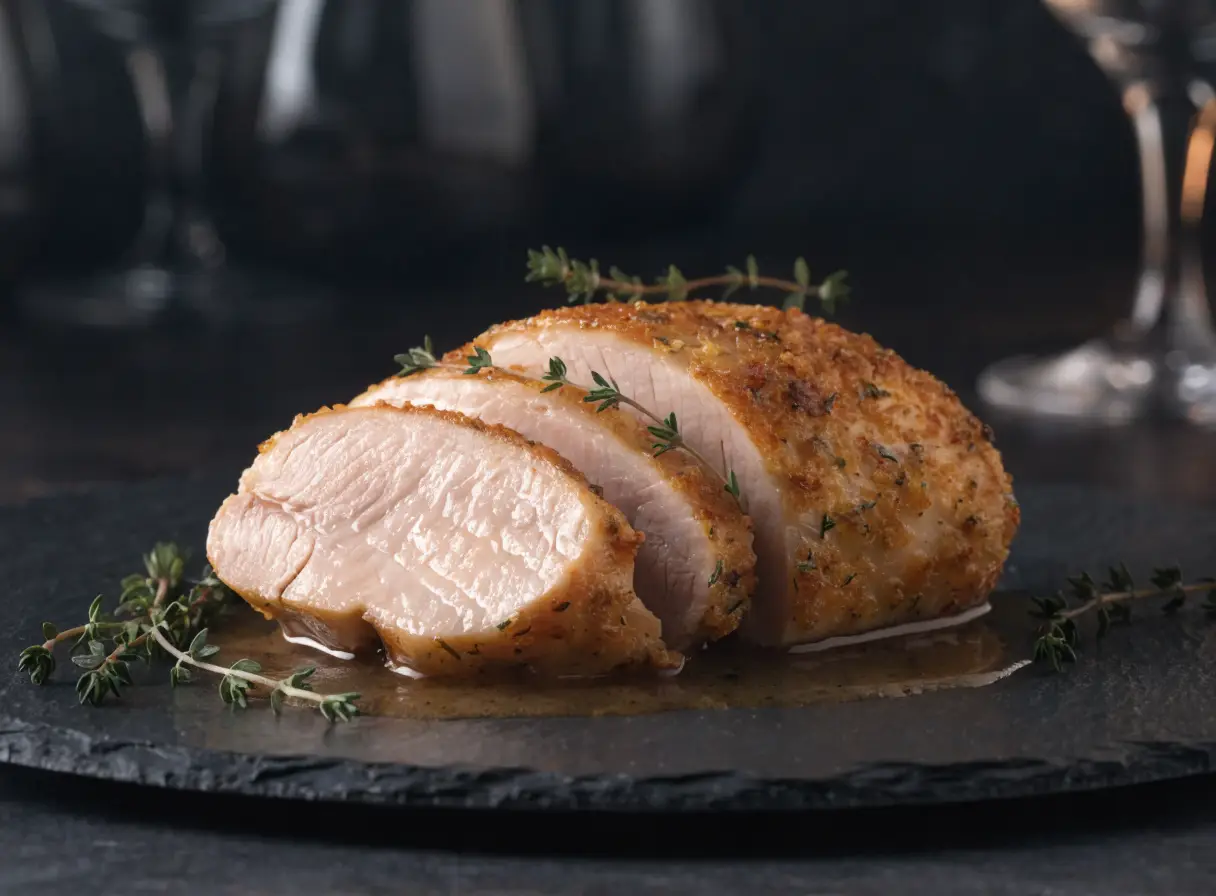 Hähnchenbrust mit Kräuterkruste