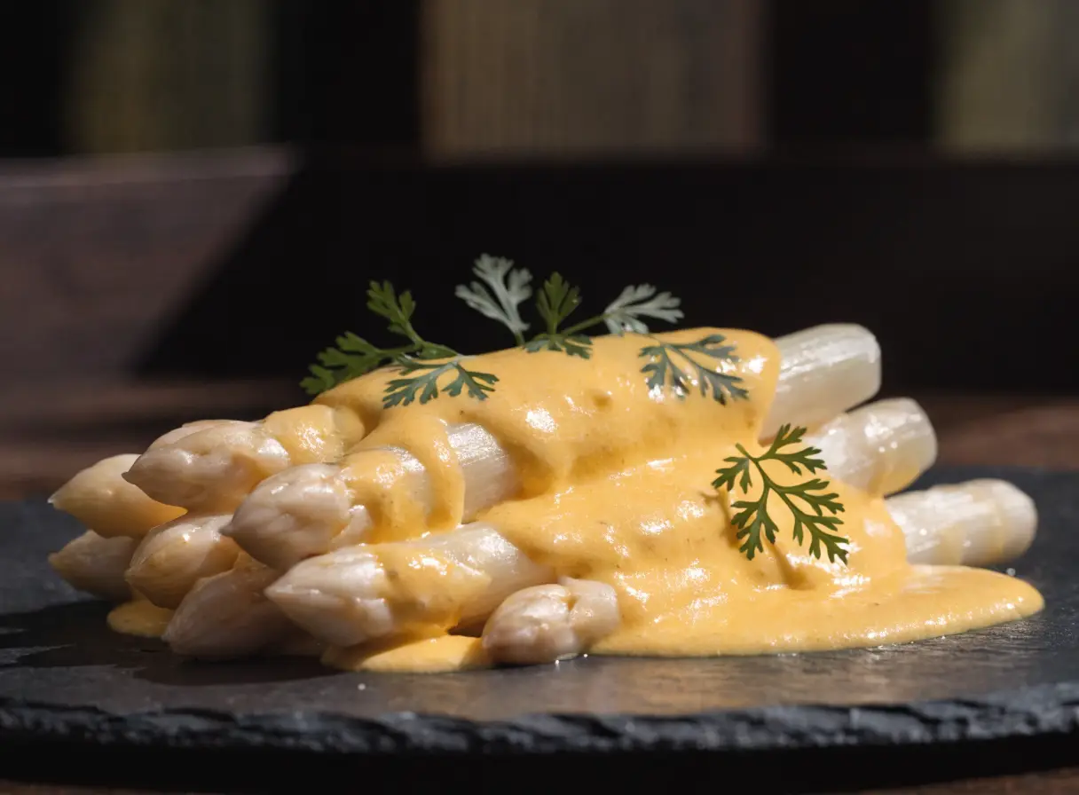 Spargel mit Sauce Hollandaise