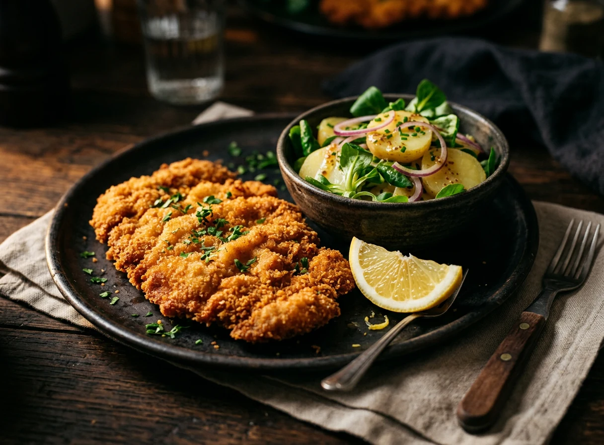Wiener Schnitzel mit Kartoffel-Vogerlsalat